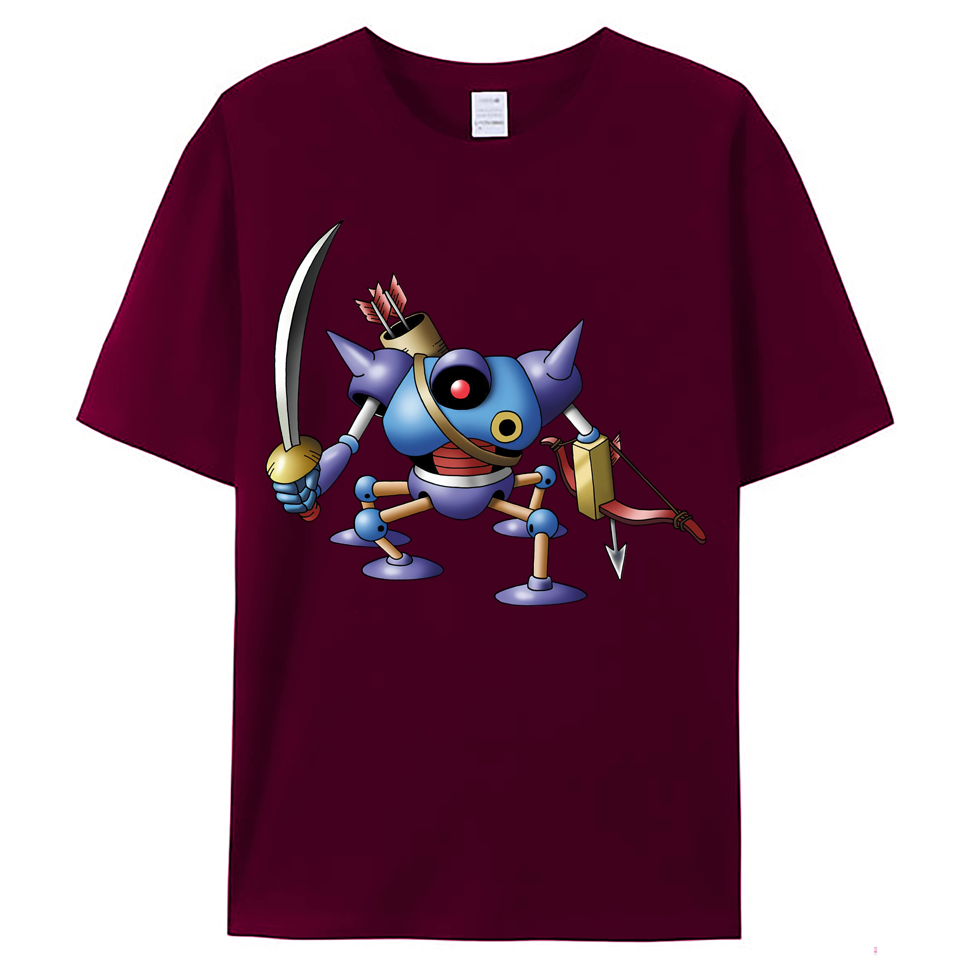（画像用） ドラゴンクエスト Doragon Kuesuto Dragon Quest レディースカジュアルプリントTシャツ（綿100％）